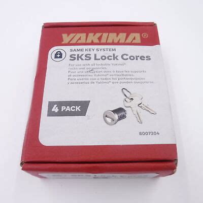 4 Pack Yakima Sks Lock Cores Wkeys Car Rack System Components