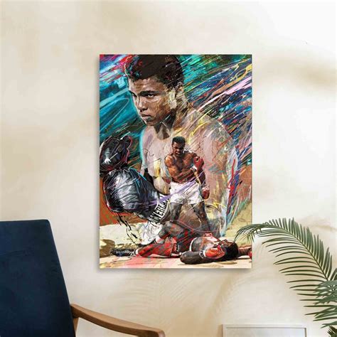 Banksy Muhammed Ali Square Pop Art Canvas Print Banksy Art Muhammed