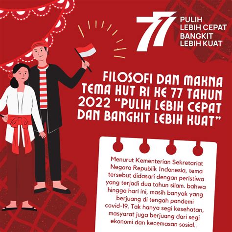 Fillosofi Dan Makna Tema Hut Ri Ke 77 Tahun 2022 Pulih Lebih Cepat And Bangkit Lebih Kuat