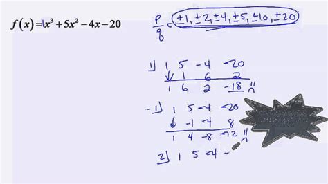 Algebra 2 Finding Zeros Of Polynomial Functions Youtube