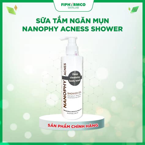 Sữa Tắm Ngăn Mụn Và Tẩy Tế Bào Chết Nanophy Acnes Shower