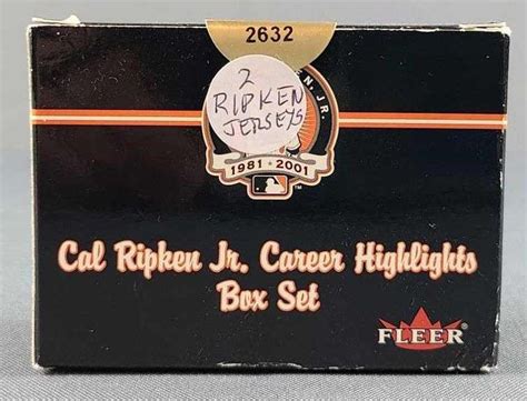 2001 Fleer Cal Ripken Jr Career Highlights Box Matthew Bullock