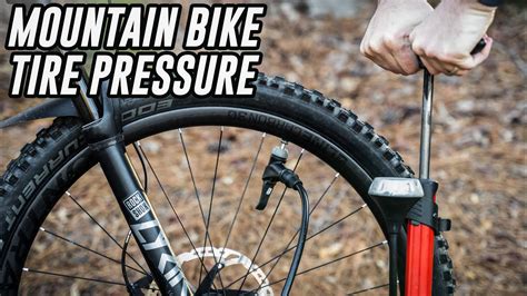 accurate mountain bike tire pressure   ride