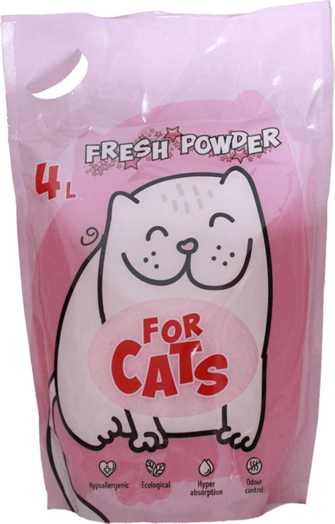 Наполнитель FOR CATS силикагелевый впитывающий, Fresh Powder, 1,55 кг ...