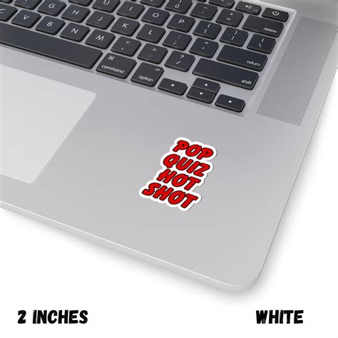 Pop Quiz Hot Shot Sticker Speed Action Movie Pop Culture Movie Trivia Runaway Bus 90s