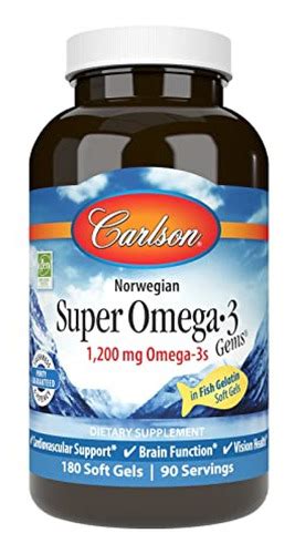 Suplemento Omega Carlson - Super Omega-3 Gems, 1200 Mg Omega | Cuotas ...