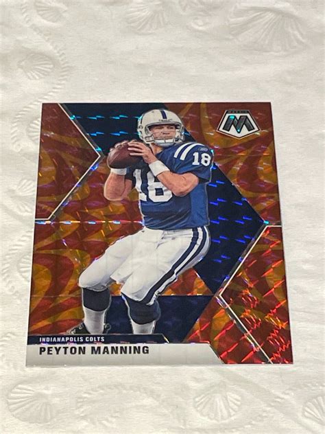 Panini Mosaic Peyton Manning Orange Mosaic Prizm Sp