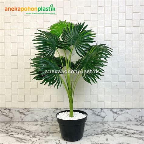 Jual Pohon Hias Daun Palem Kipas Sadeng X Semi Latex Artificial Pot