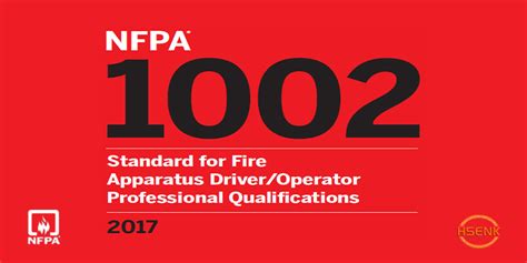 NFPA 1002 Standard For Fire Apparatus Driver Operator Professional