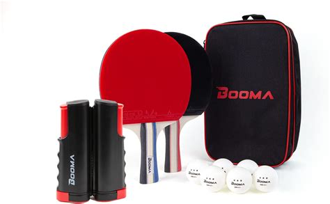 Booma Ping Pong Paddle Set Premium Table Tennis Rackets Star Ping