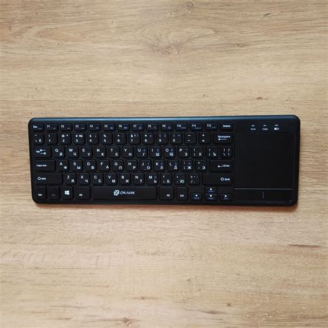 Клавиатура ОКЛИК 830ST черный USB беспроводная slim Touch (1011937 ...