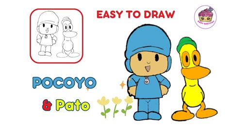 How To Draw Pocoyo And Friend Pato Easy YouTube