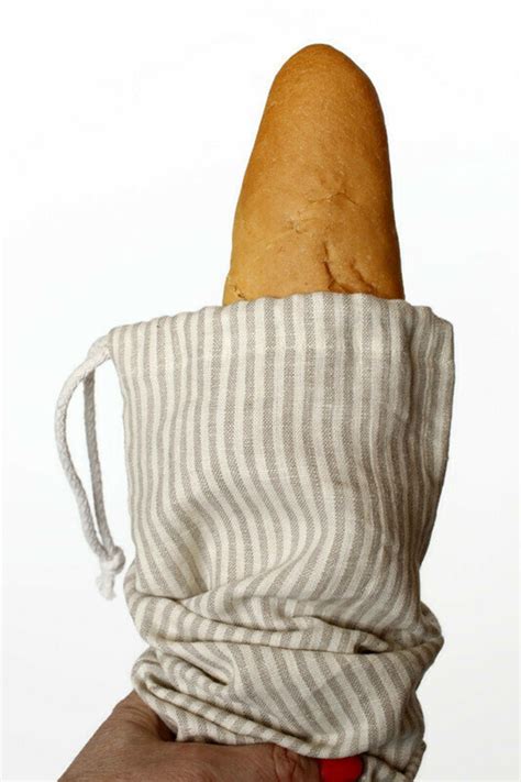 French Bread Bag Linen Bread Bag Baguette Bread Bag Etsy