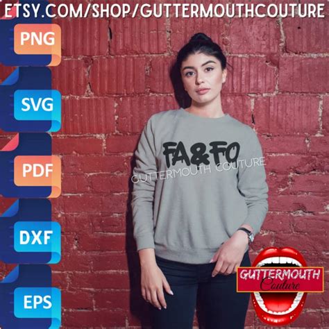 FA FO Svg Fuck Around And Find Out Svg Sublimation Design Png Guttermouth Couture Digital