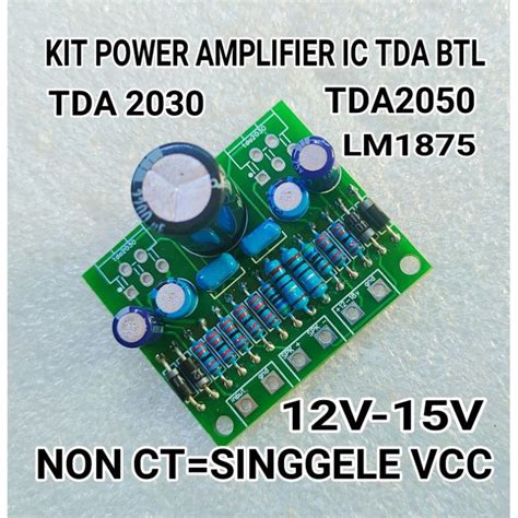 Jual Kit Power TDA2030 TDA2050 LM1875 Tanpa IC Shopee Indonesia