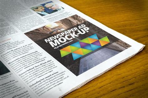 Newspaper Advert Mockup PSD Free Download - Creativetacos