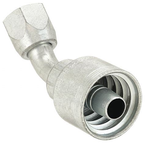 AEROQUIP Steel X Steel 45 Elbow Hydraulic Crimp Fitting 471Z58