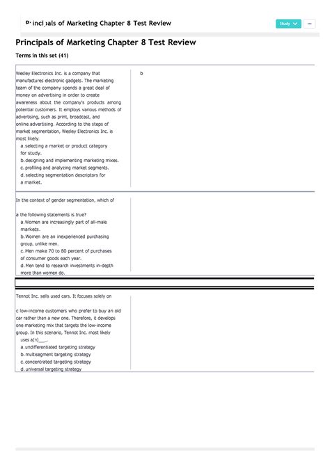 Principals Of Mgmt Chapterapter Test Review Flashcards Principals