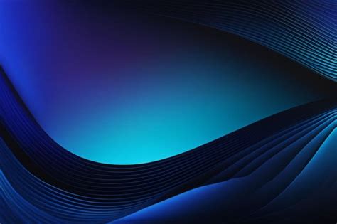 Premium Photo Abstract Blue Curved Shapes On Dark Background