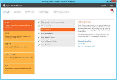 Get Started With The Dashboard In Windows Server 2012 Essentials