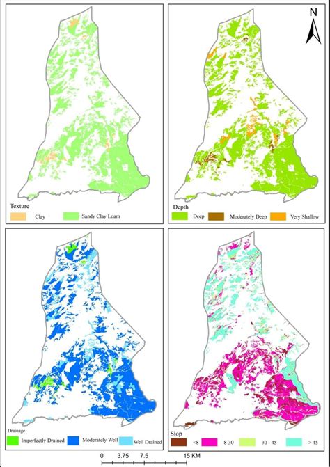 Different thematic maps of the study area | Download Scientific Diagram