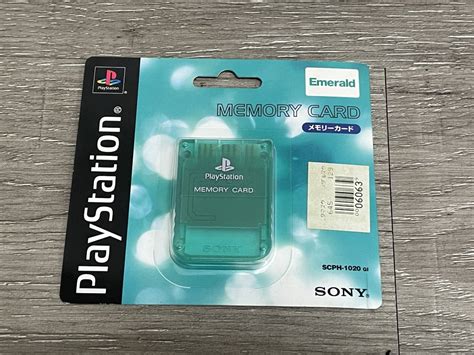 【未使用】 Ps1 プレイステーション 専用 メモリーカード エメラルド 未使用 未開封 Playstation 初代プレステ Ps1