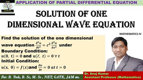 Solution Of One Dimensional Wave Equation Solution Of 1 D Wave Equation By Separation Of