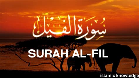 Surah Al FIL The Elephant سورة الفيل with urdu Translate