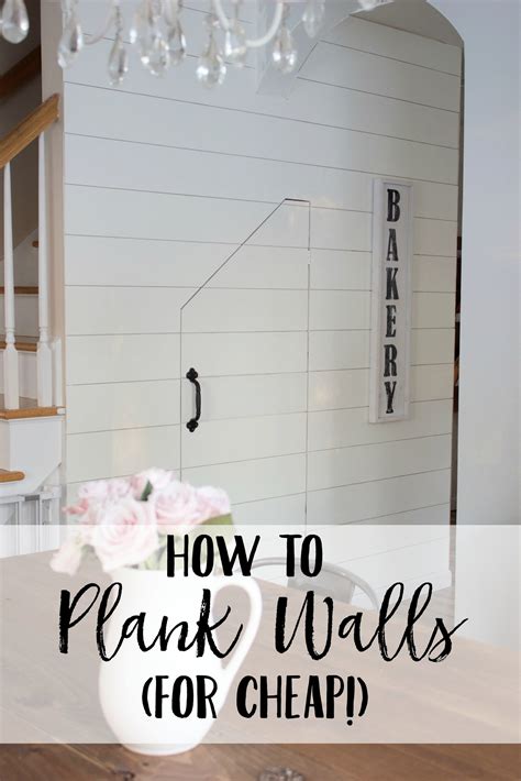 How To Plank Walls For Cheap With Images Plank Walls Cheap Home Decor Diy Shiplap