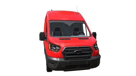 ArtStation - Ford Transit Cargo Van (Red) | Game Assets