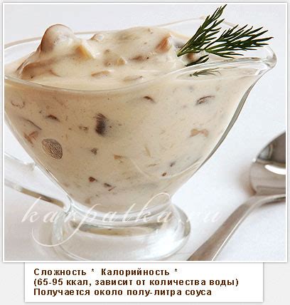 karpatka,Грибной сливочный соус
