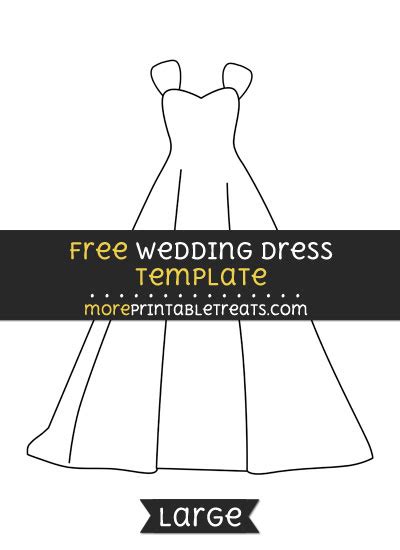 Wedding Dress Template Large