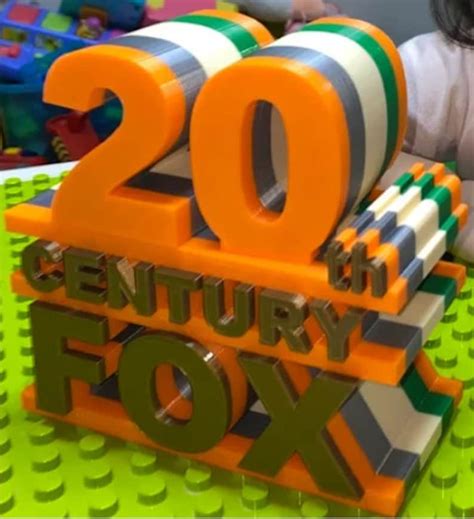 3D Printed 20th Century Fox - Etsy