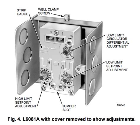 Honeywell L4081B Wiring Diagram / Connecting A Ra889 Switch Relay To Aquastat Circulator ...