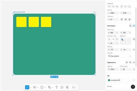 Explorez les propriétés de disposition automatique Figma Learn