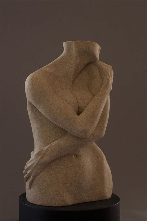 Embrace Carved Stone Nude Female Torso Statue ArtParkS