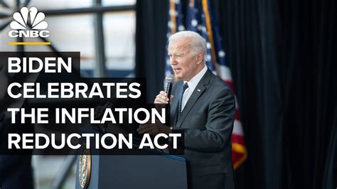 President Biden Celebrates The Passing Of The Historic Inflation