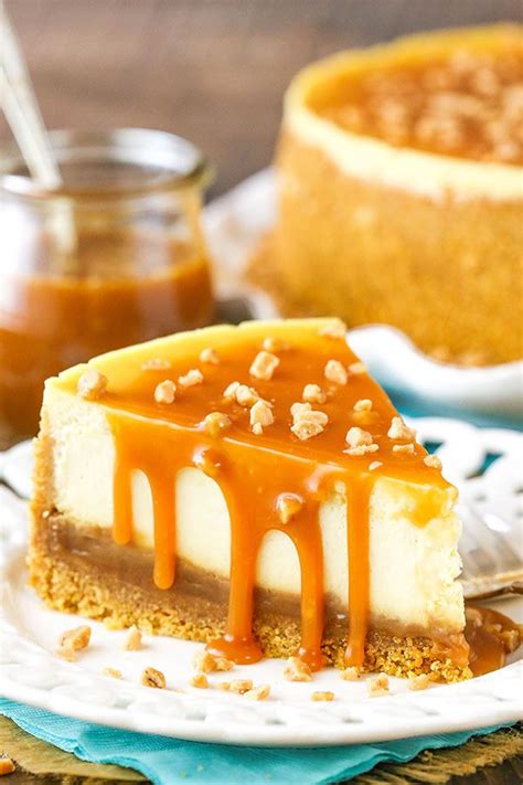 Easy Salted Caramel Cheesecake Recipe With Toffee Bits Recipe