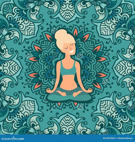 Lotus Position Clipart. Woman In Lotus Position Vector Clipart. Lotus