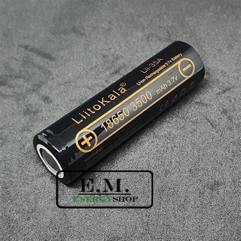 ถ่านชาร์จ Liitokala Lii-35A 18650 3.7V 10A 3500mAh 1ก้อน ของแท้ 100% ...