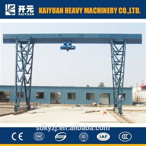 32t Electric Traveling Single Girder Portal Crane With Rope Hoist