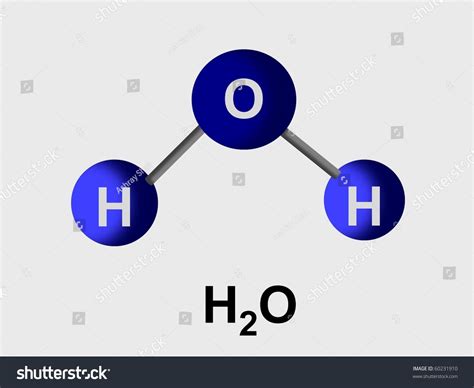 Water Molecule Stock Photo 60231910 : Shutterstock