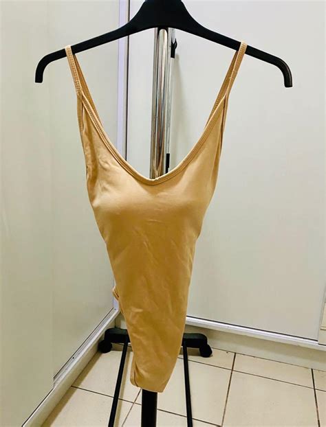 Nude Colored One Piece Swimsuit Women S Fashion Swimwear Bikinis Swimsuits On Carousell