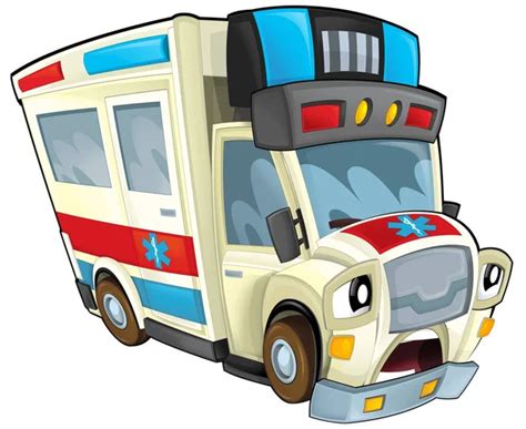 Cartoon Ambulance Caricature Stock Illustration By ©illustrator Hft