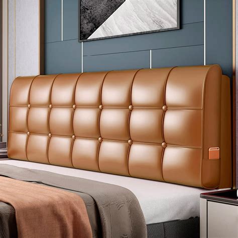 Amazon ZZYK Leather Headboard Pillow Solid Color Rectangle