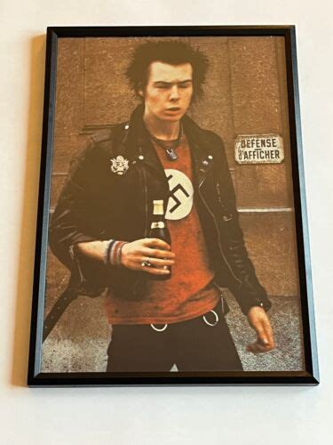 Sex Pistols Sid Vicious Photo Magazine Encadr E X Cm Ebay