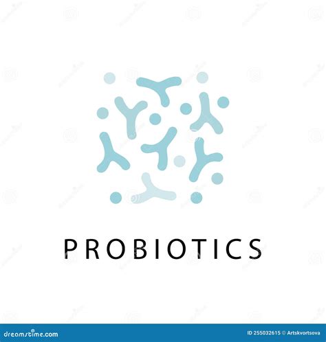 Probiotics Bacteria Vector Design Concept Of Design With Lactobacillus