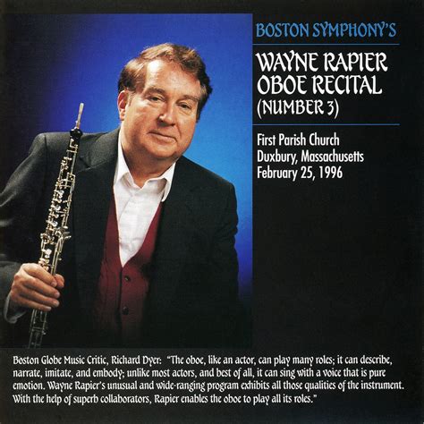 Oboe Recital No Wayne Rapier Apple Music