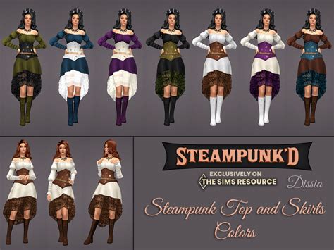 The Sims Resource Steampunked Steampunk Skirt Long