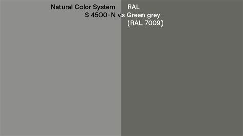 Natural Color System S N Vs Ral Green Grey Ral Side By Side